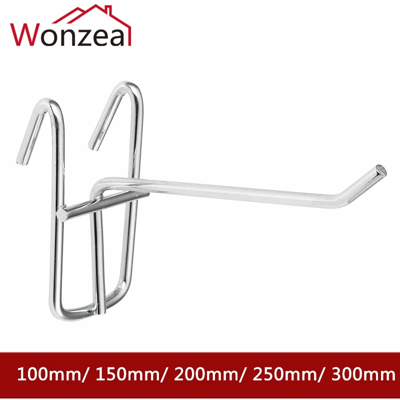 2 шт. Дисплей крючки двойная линия 6 мм холоднокатаная Сталь Pegboard Крючки