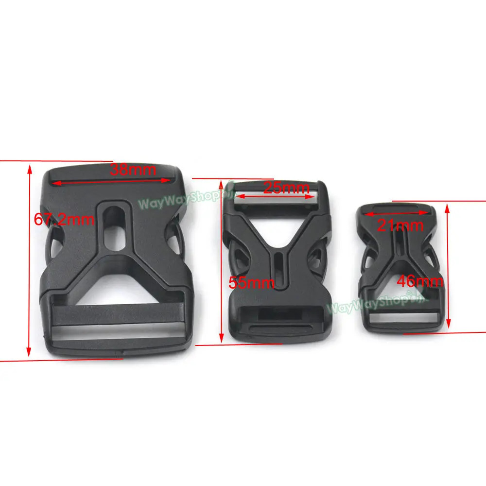 10 шт. Пряжка Боковое крепление для лямки нейлоновый ремень Паракорд сумка