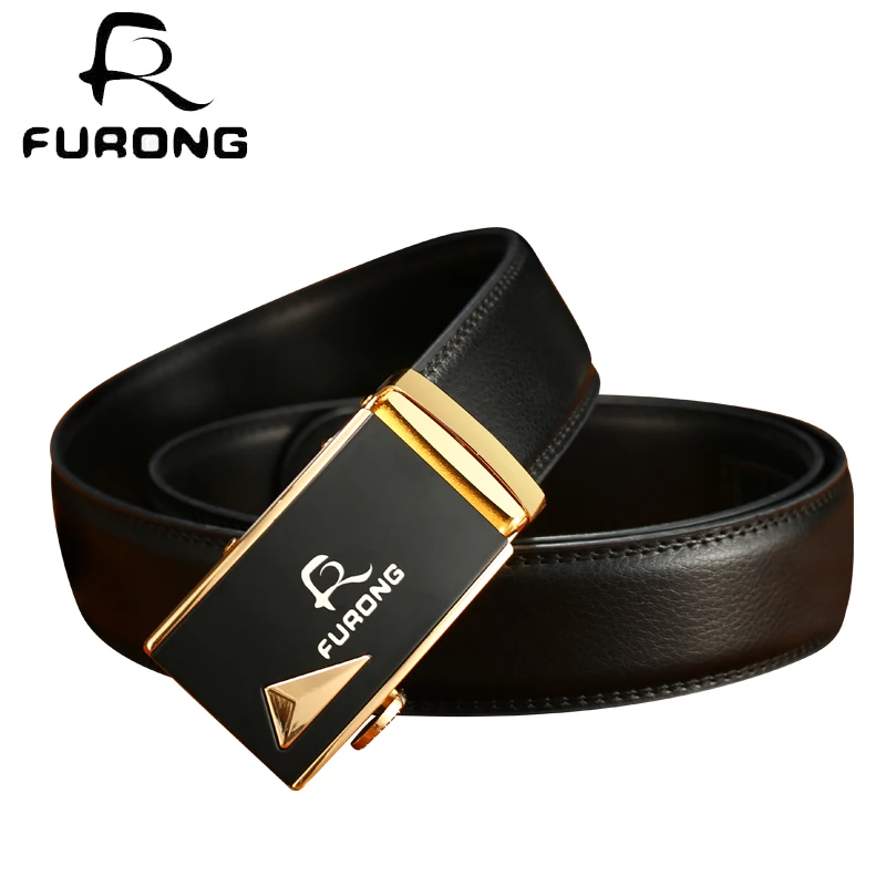 male designer luxury leather belts good quality man's gifts business men belts fashion trend real cow leather men automatic belt