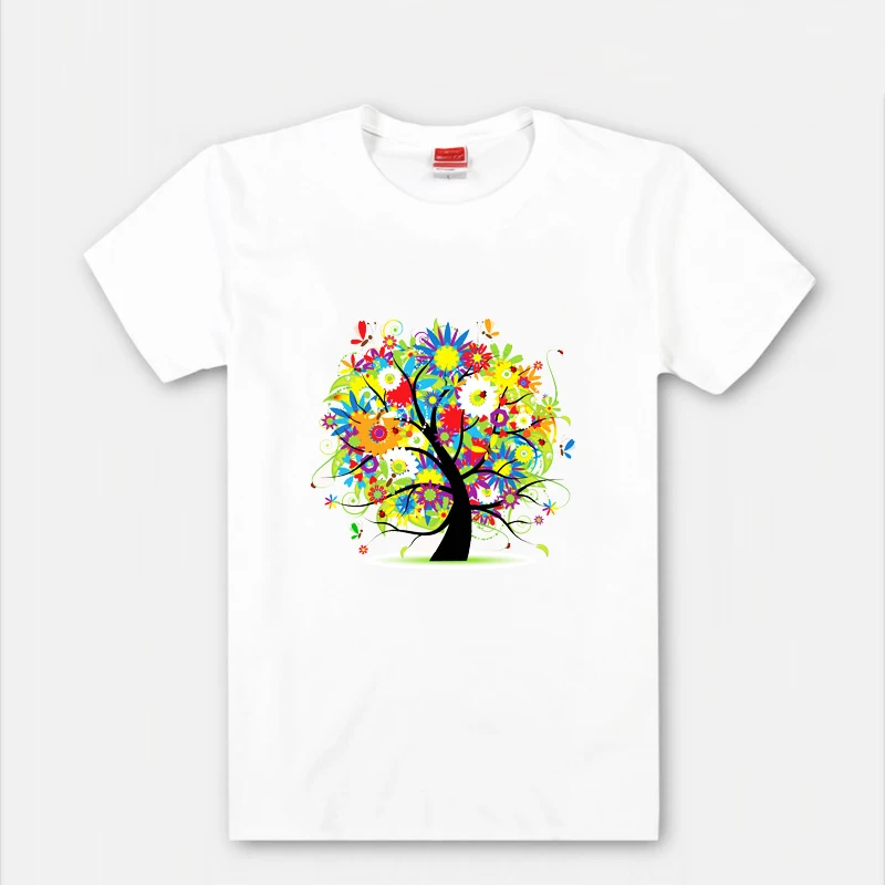 2017 модные наклейки с цветами и деревьями для утюга переводные одежды моющиеся