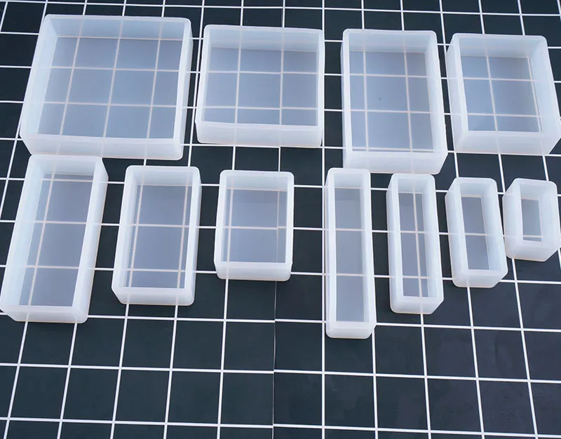 1 шт. Прямоугольник прозрачный силиконовые формы для изготовления ювелирных