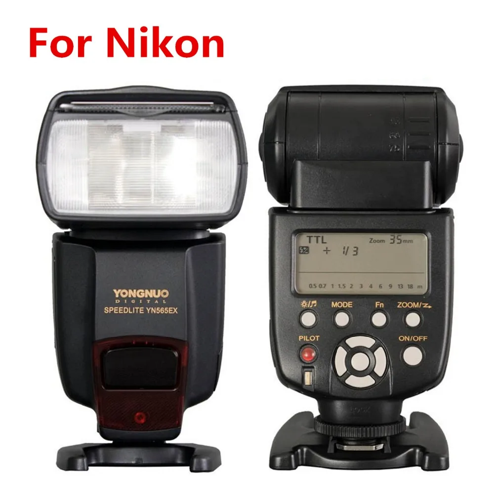 Вспышка YONGNUO i-TTL Speedlite YN-565EX YN565EX Speedlight для Nikon D7500 D7200 D7100 D7000 D5100 D5000 D3100 D3000 D700 D300/s |