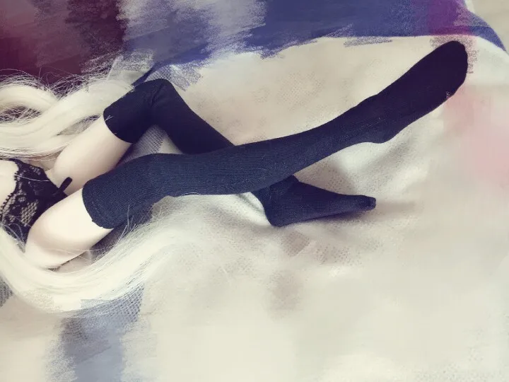 D01-P065 игрушка ручной работы 1/3 1/4 кукла аксессуары BJD/SD кукла одежда черное кружевное нижнее белье набор без носков