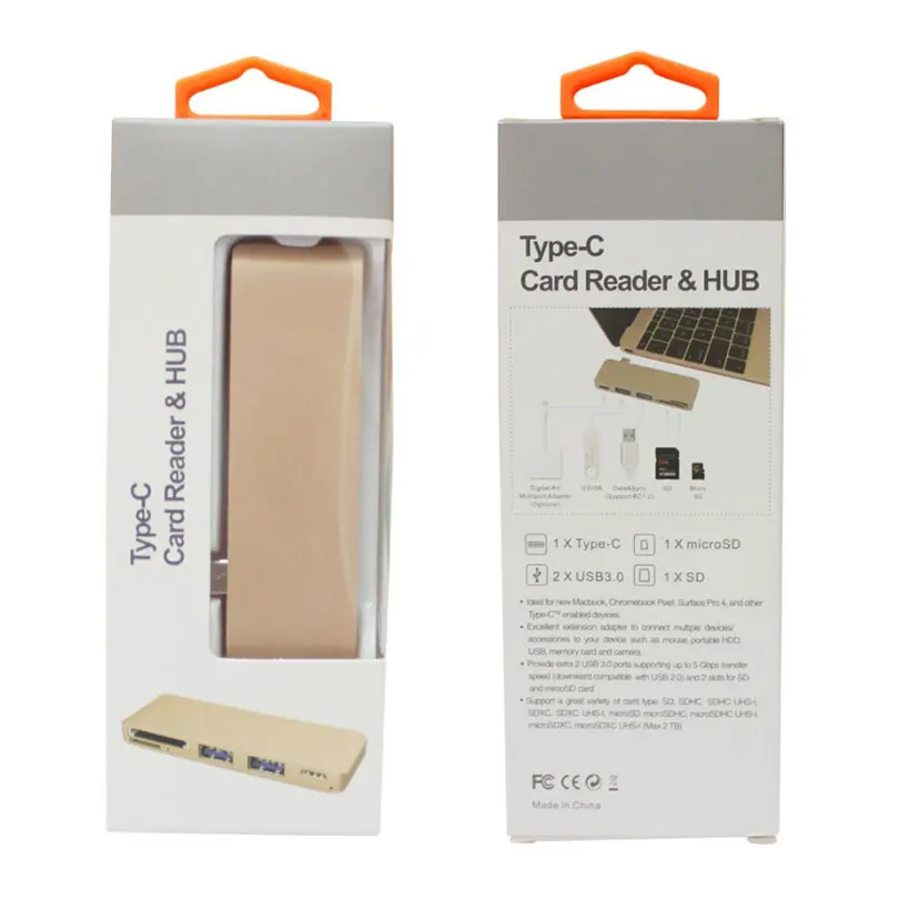 Многофункциональная док станция 5 в 1 USB 3 Type C SD/TF|sd card reader|usb 3.0usb-c 3.1 |