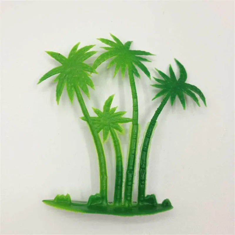 10 шт. Искусственные пластиковые деревья Резьба Моделирование цветы отправить