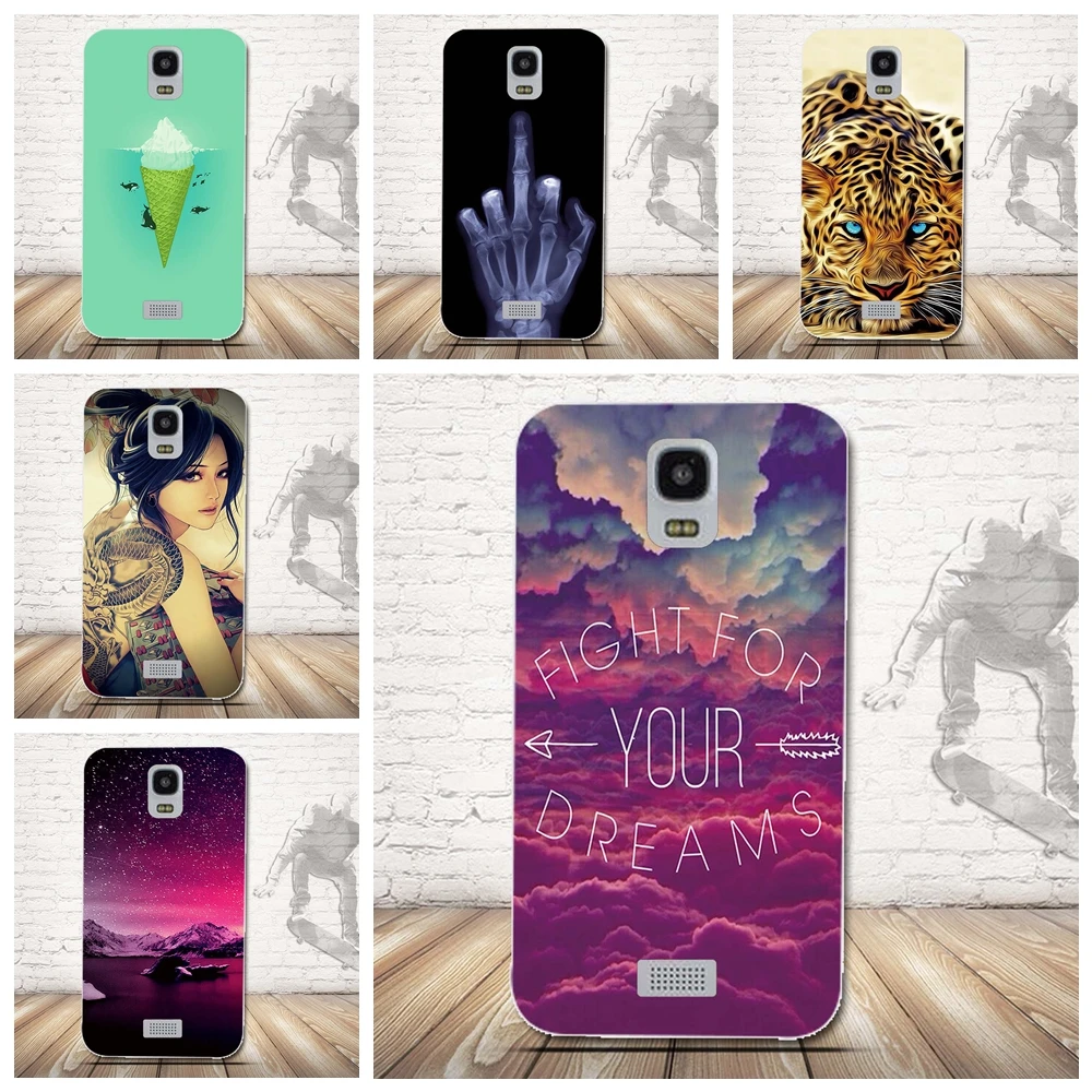 Soft TPU Case for Huawei Ascend Y3 Y3C Y336 Cover Printed Plants Cute Animal Leaves Pattern For Huawe Y360 Silicone | Мобильные