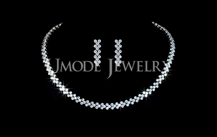 UMODE классический дизайн ювелирные наборы включая CZ серьги подвески и колье набор