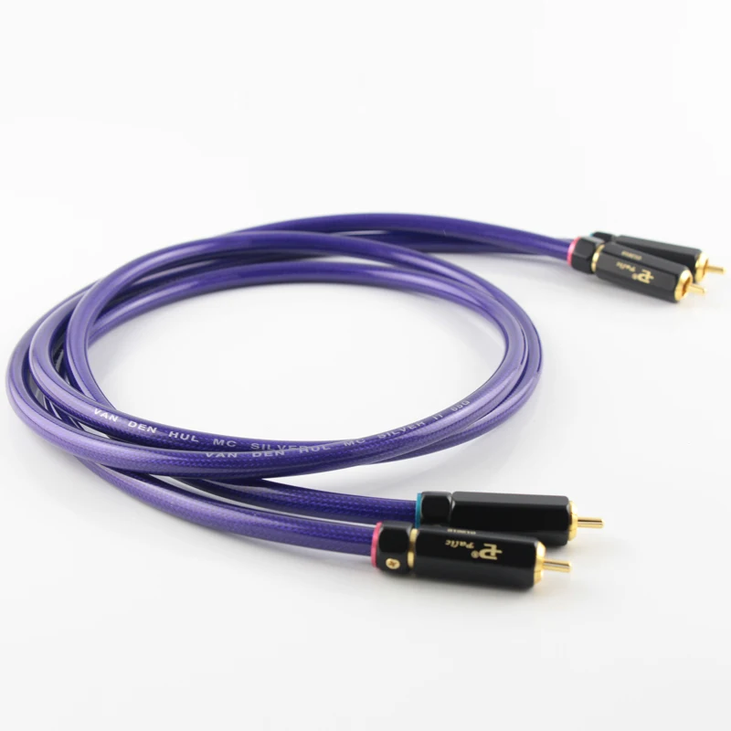 Audiocrast HI End посеребренный кабель RCA Hi end усилитель CD Interconnect 2RCA к мужской