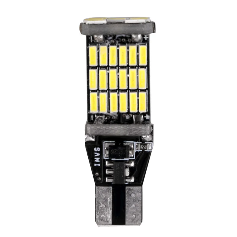 2 шт. T15 W16W светодиодный обратный Светильник лампы 920 921 912 С CAN BUS 4014 45SMD высокого