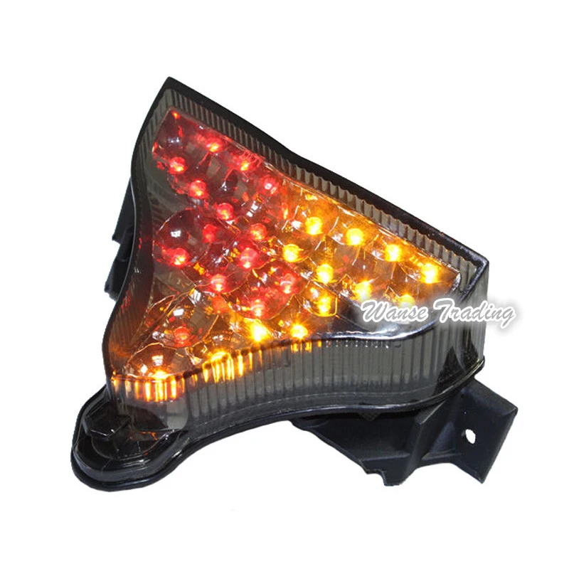 

waase Chrome Led Tail Brake Turn Signals Integrated Light Smoke For 2009 2010 2011 2012 2013 2014 YAMAHA YZF R1 RN22