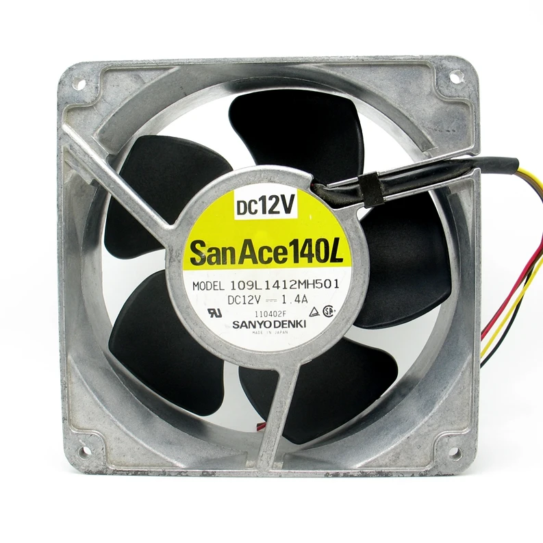 Используется SANYO DENKI SAN ACE 14050 14 см 12V 1.4A 109L1412MH501 металлический блок питания ATX