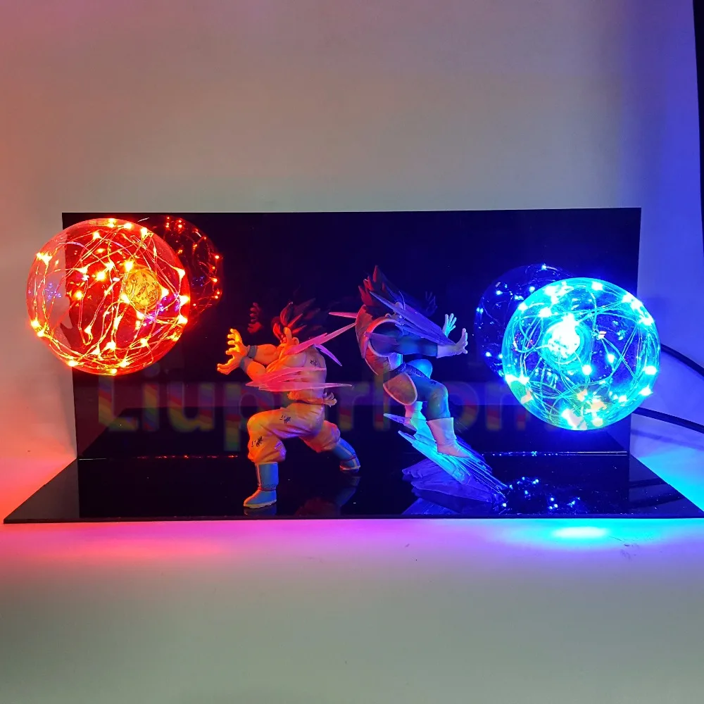 Dragon Ball Z Vegeta Son Goku Супер Saiyan светодиодная осветительная лампа аниме Dragon Ball Z Vegeta Goku DBZ Светодиодная лампа ночник