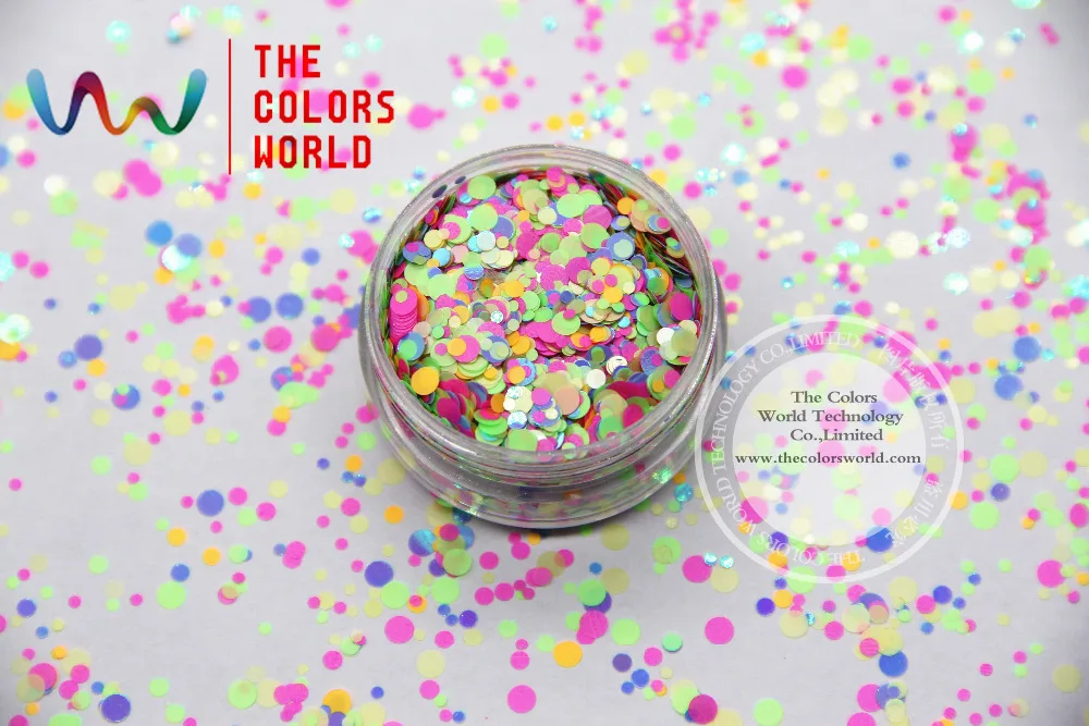 _ Смешанные размеры смешанные цвета круглая точка форма для ногтевого дизайна и