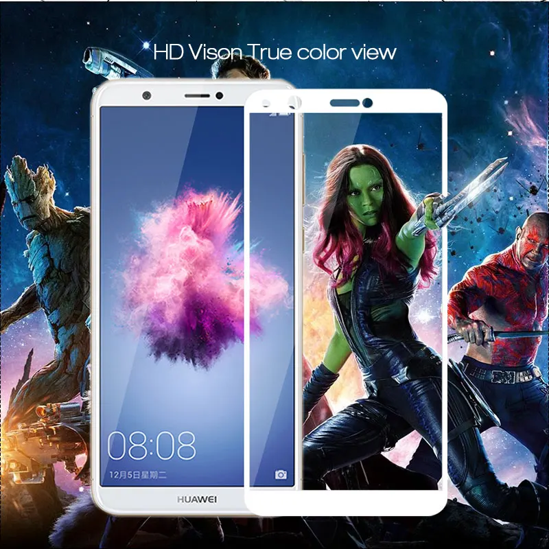 Закаленное стекло Защитная пленка для huawei P Smart FIG-LX1 полное покрытие 9H Flim Для huawei PSmart 5,65 дюймов защита экрана