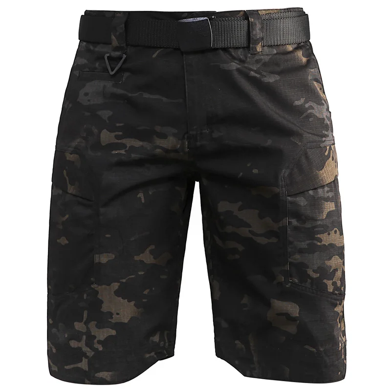 Black CP Refire gear мужские камуфляжные армейские тактические короткие штаны, военные боевые шорты с несколькими карманами, летние водонепроницаемые рабочие шорты для солдата - Цвет: Black CP