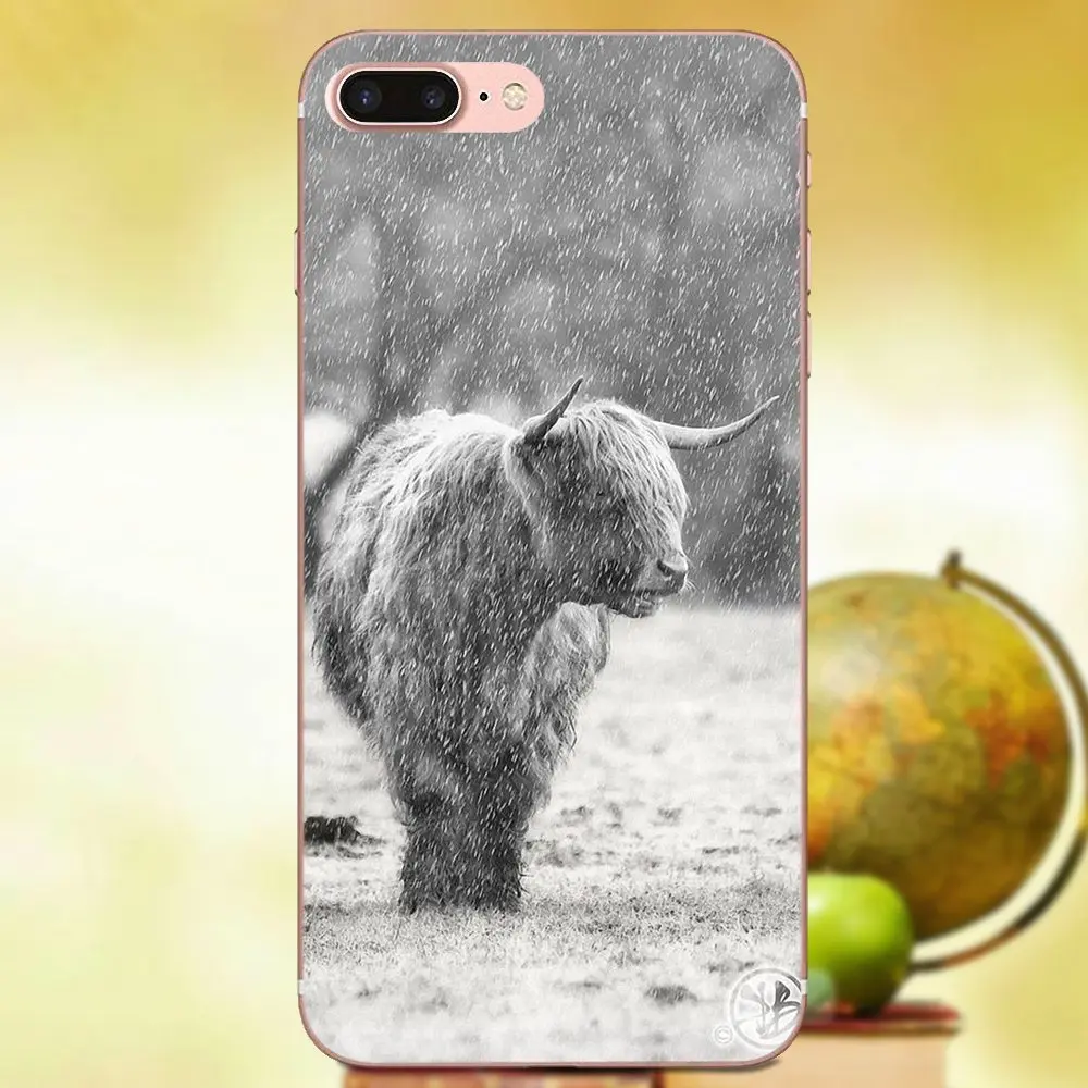 Хайленд корова окрашенные крышки красочные сотовый телефон чехол для Apple iPhone X XS