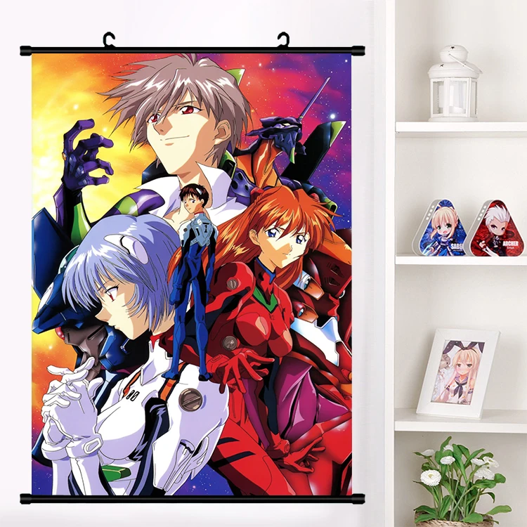 Аниме Ayanami Rei Косплэй наклейки на стену панно настенные подвесные Плакаты для