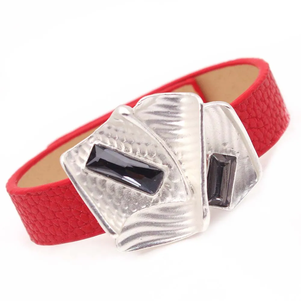 Женский кожаный браслет D & с обмоткой летняя бижутерия аксессуары черного