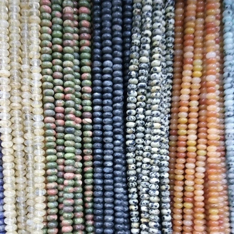 Овальная форма 5*8 мм бусины из натурального камня для шармов Высокое качество