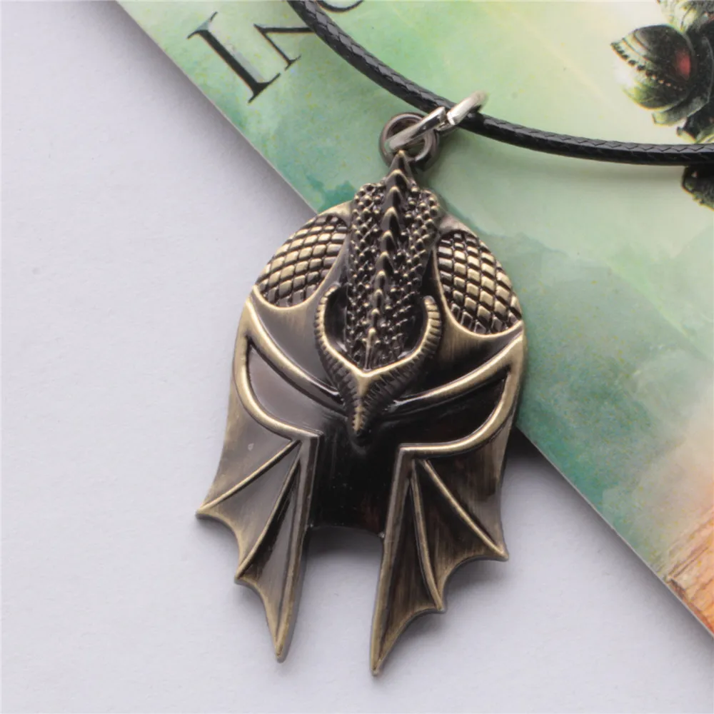 2015 Hot Online Games Dragon Age 3 Inquisition Alloy Mask Necklace tritium keychain Chaveiros llaveros for men |