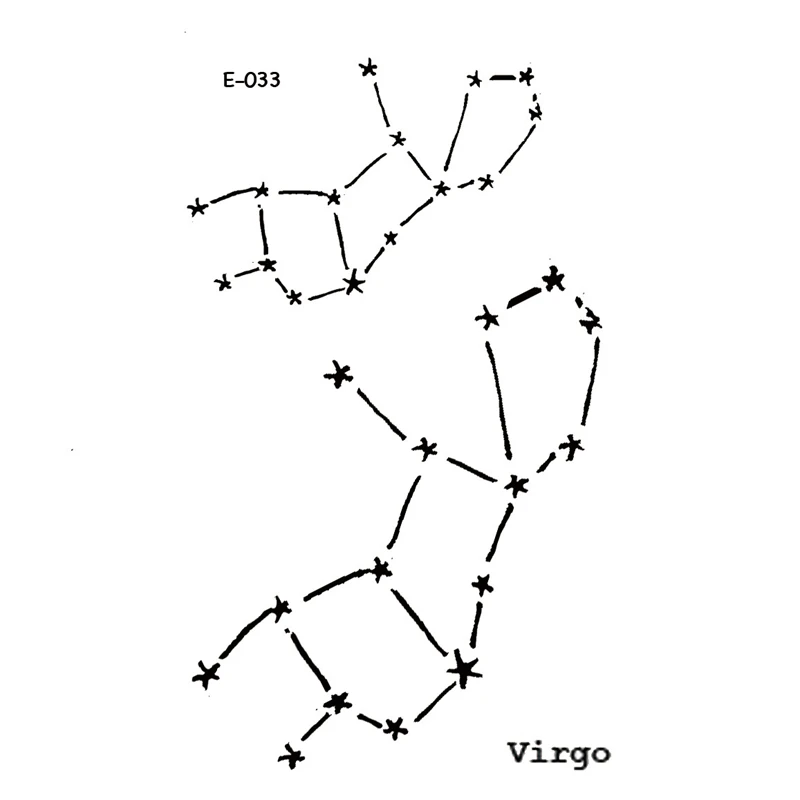 Новинка дизайнерская поддельная Татуировка Wyuen Virgo непромокаемая временная