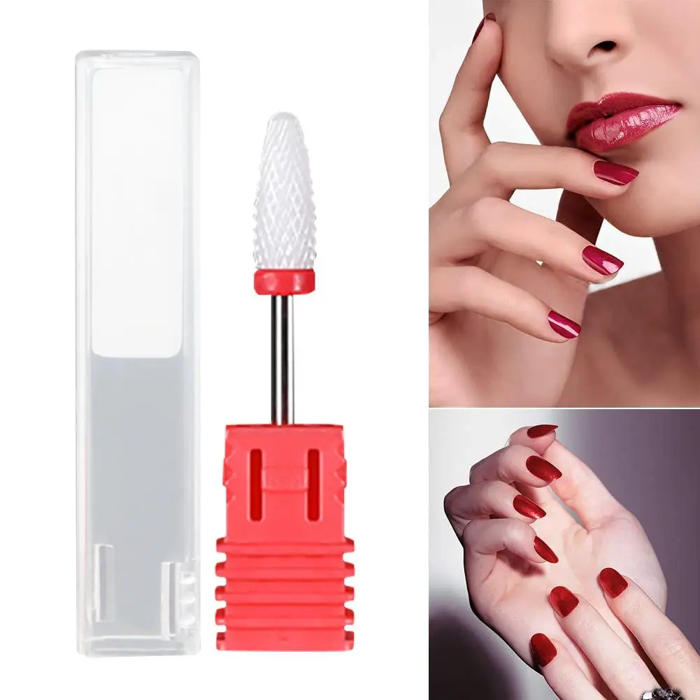 

12 Pcs Nail Ceramic Polishing Head Electric Grinding Machine Accessories Dead Skin Remove Repair Tools