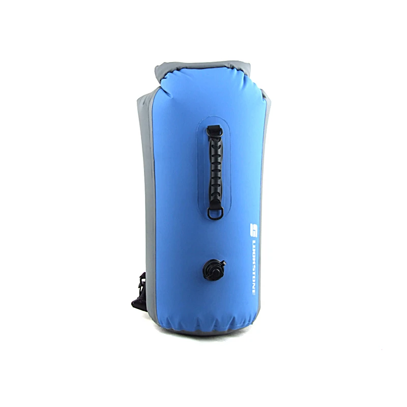25L/35L/60L портативная уличная водонепроницаемая сумка для дайвинга из ПВХ, сумки для путешествий, сумка для рафтинга на байдарке, каноэ, водонепроницаемая сумка на два плеча - Цвет: Blue 60L