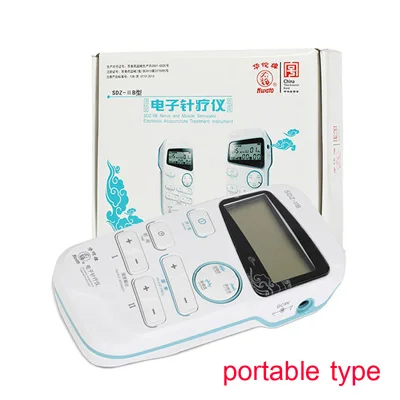 portable 2-Output 20% скидка на 6-Выход электрическая акупунктурная игла мышечный Стимулятор электроакупунктура терапевтический массажер устройства - Цвет: portable 2-Output