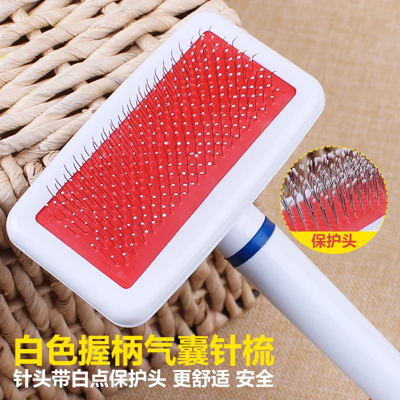 New Pet Dog brush comb Red Puppy Cat Hair Grooming Slicker Comb for dogs Gilling Brush Quick Clean pet grooming tool | Дом и сад