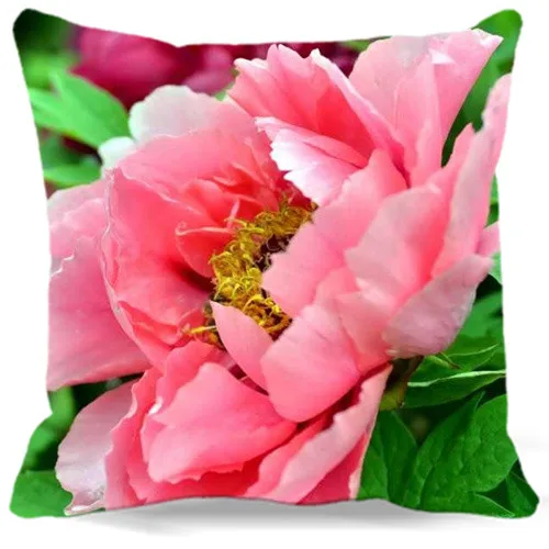 Cotton polyester Vintage Retro peony flowers Pattern Print Home car hotel Decorative pink red Pillow case 9 style 16'' 18&quot 19&quot |