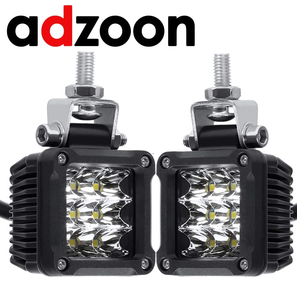 Adzoon 2 &quot27W Светодиодный светильник для скутера велосипеда 12v 24v мотоцикл 4x4 ATV