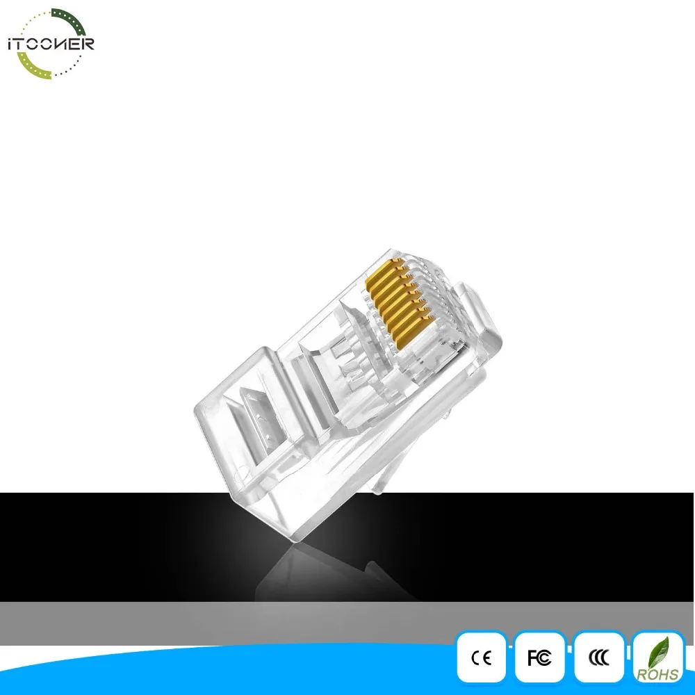 CAT6e Gold-plated high quality 100pcs rj45 connector plug | Безопасность и защита