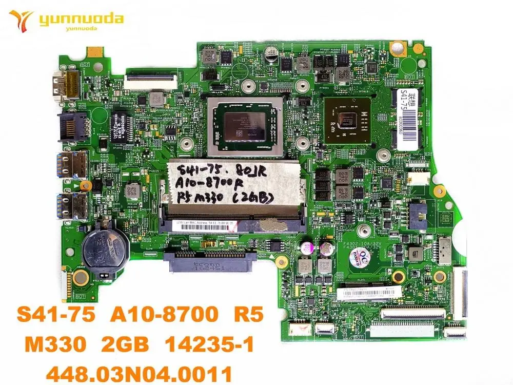 

Оригинальная материнская плата для ноутбука Lenovo S41-75 S41-75 A10-8700 R5 M330 2 Гб 14235-1 448.03N04.0011 тестирование хорошая Бесплатная доставка
