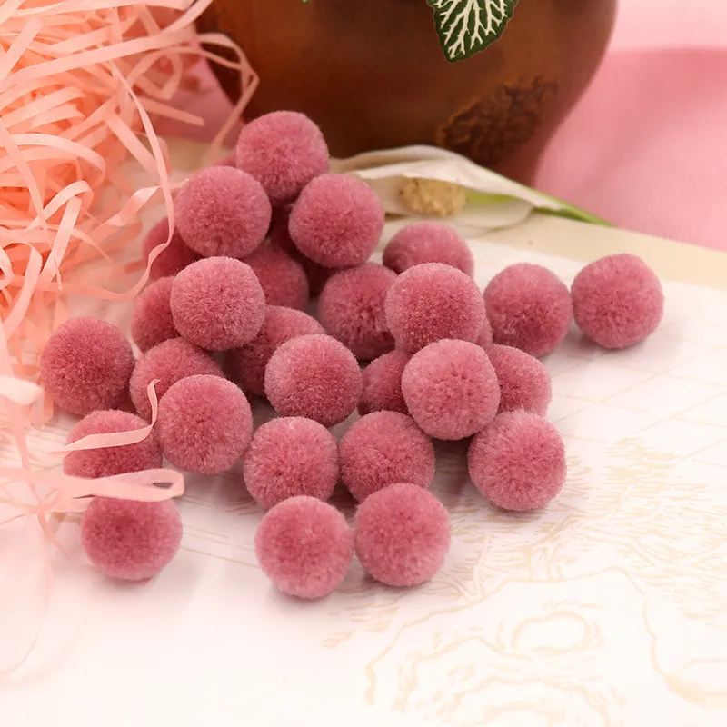 200 шт. 15 мм красочные круглые шерстяные шарики Pom Poms набор «сделай сам» для девочки вечерние свадебные украшения шарик из шерстяного войлока аксессуары - Цвет: 3