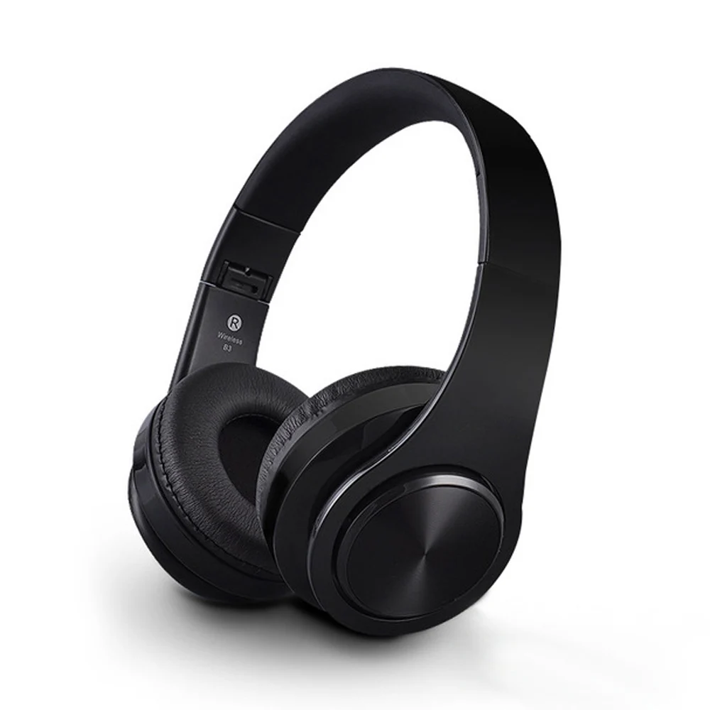 Joinrun B3 Bluetooth наушники 4,1 Гарнитура стерео Беспроводная портативная гарнитура с микрофоном для ПК iPhone Android телефон - Цвет: Черный