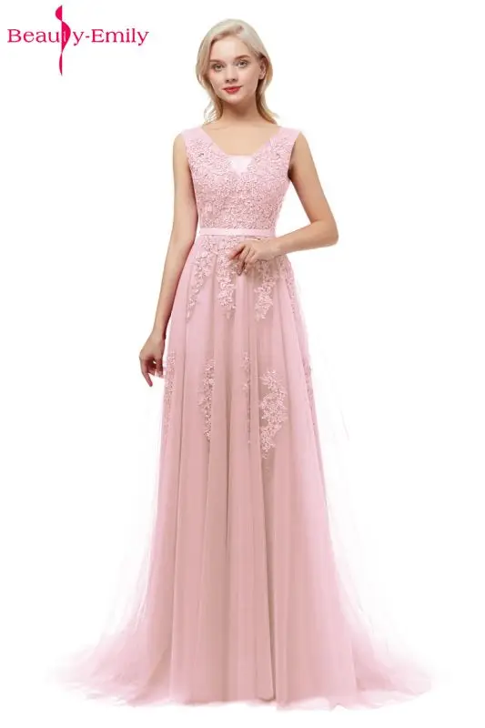 Robe De Soiree, сексуальное длинное вечернее платье с v-образным вырезом на спине, с аппликацией, высокое качество, без рукавов, вечерние платья для выпускного вечера, доступно много цветов