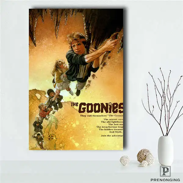 Canvas Poster Canvas Poster Silk Fabric The Goonies Home Decor Classic Fashion Movie Style Custom Poster Print#190114#06 - Цвет: Canvas Poster