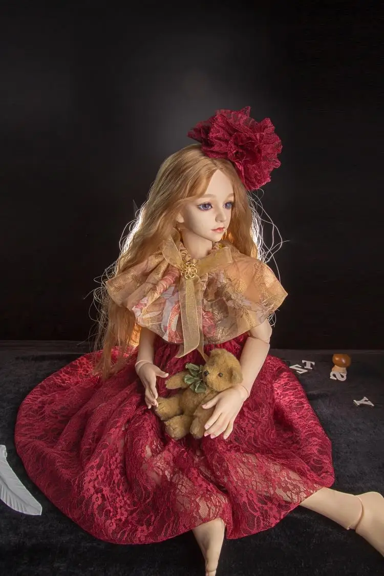 

Одежда для куклы в ретро-стиле с листьями Luo1/4 BJD, 1/4 SD, детская одежда, аксессуары для кукол, игрушки для девочек, одежда, юбка, подарок