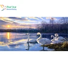 Zhui star 5d алмазная вышивка группа лебедей Алмазная Живопись Вышивка крестом Все алмазы Алмазная мозаика украшение дома