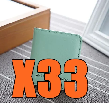 2018 Q4 BAM 34 Новый стиль женский короткий кошелек в две сложения сумка для карт