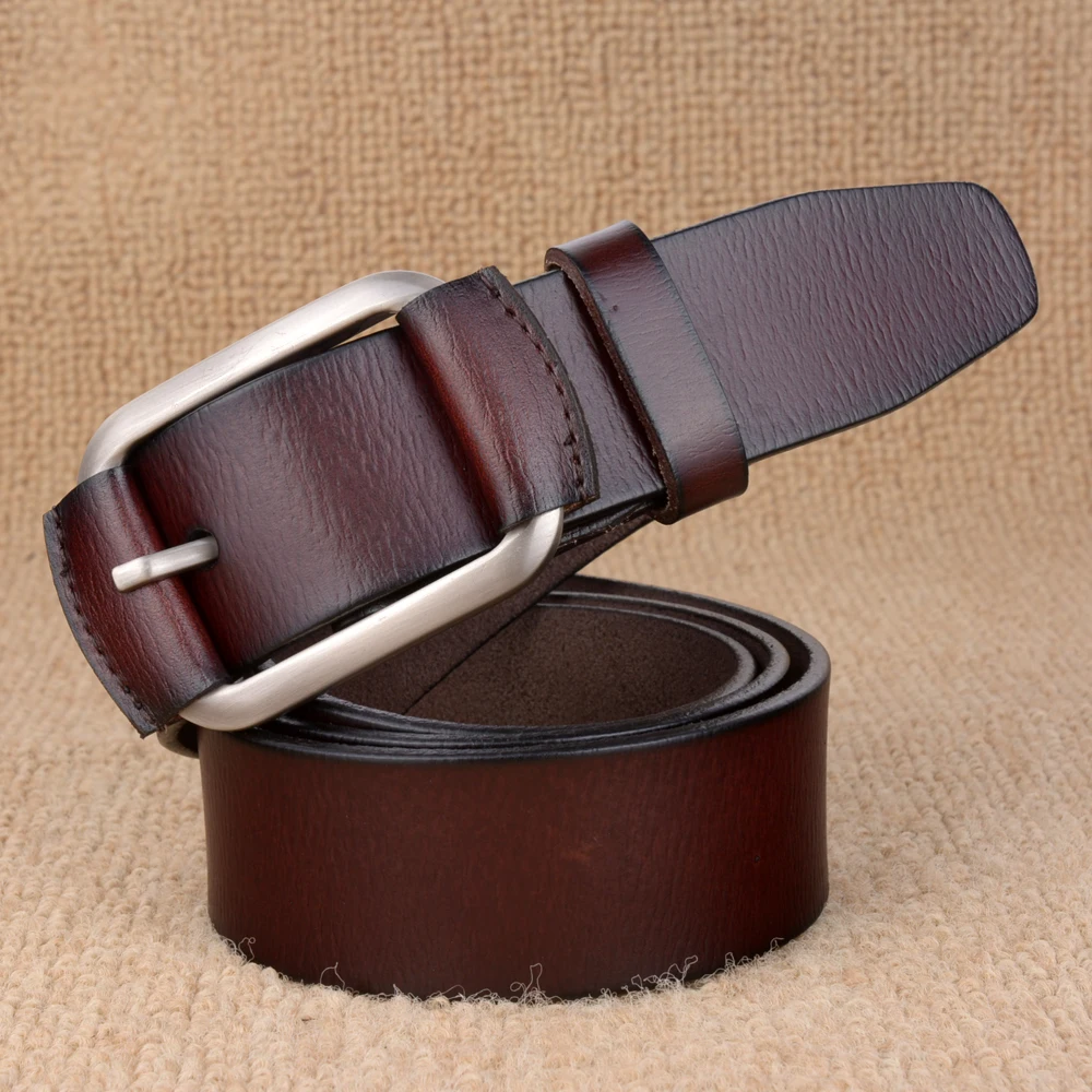 Пояс для мужчин из 100% коровьей кожи высококачественные ремни джинсов брендовый