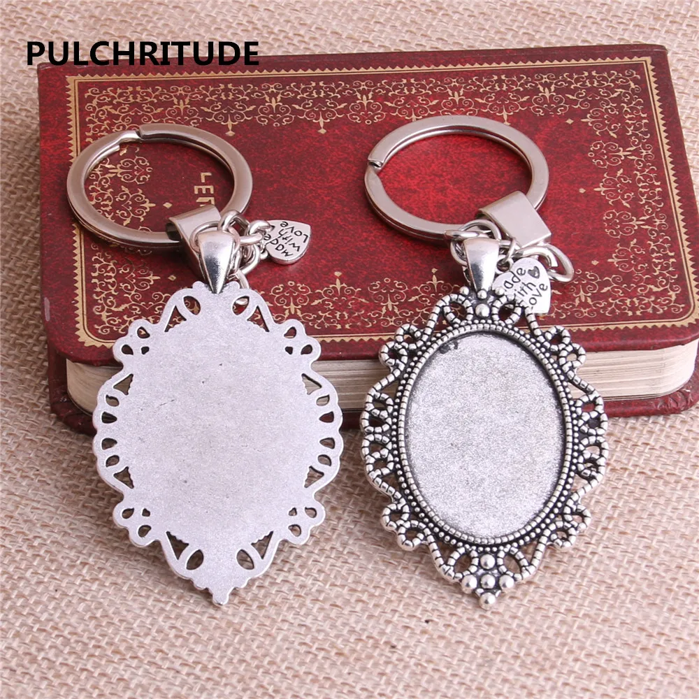 PULCHRITUDE 3 шт антикварная серебряная овальная 35*25 мм внутренняя металлическая