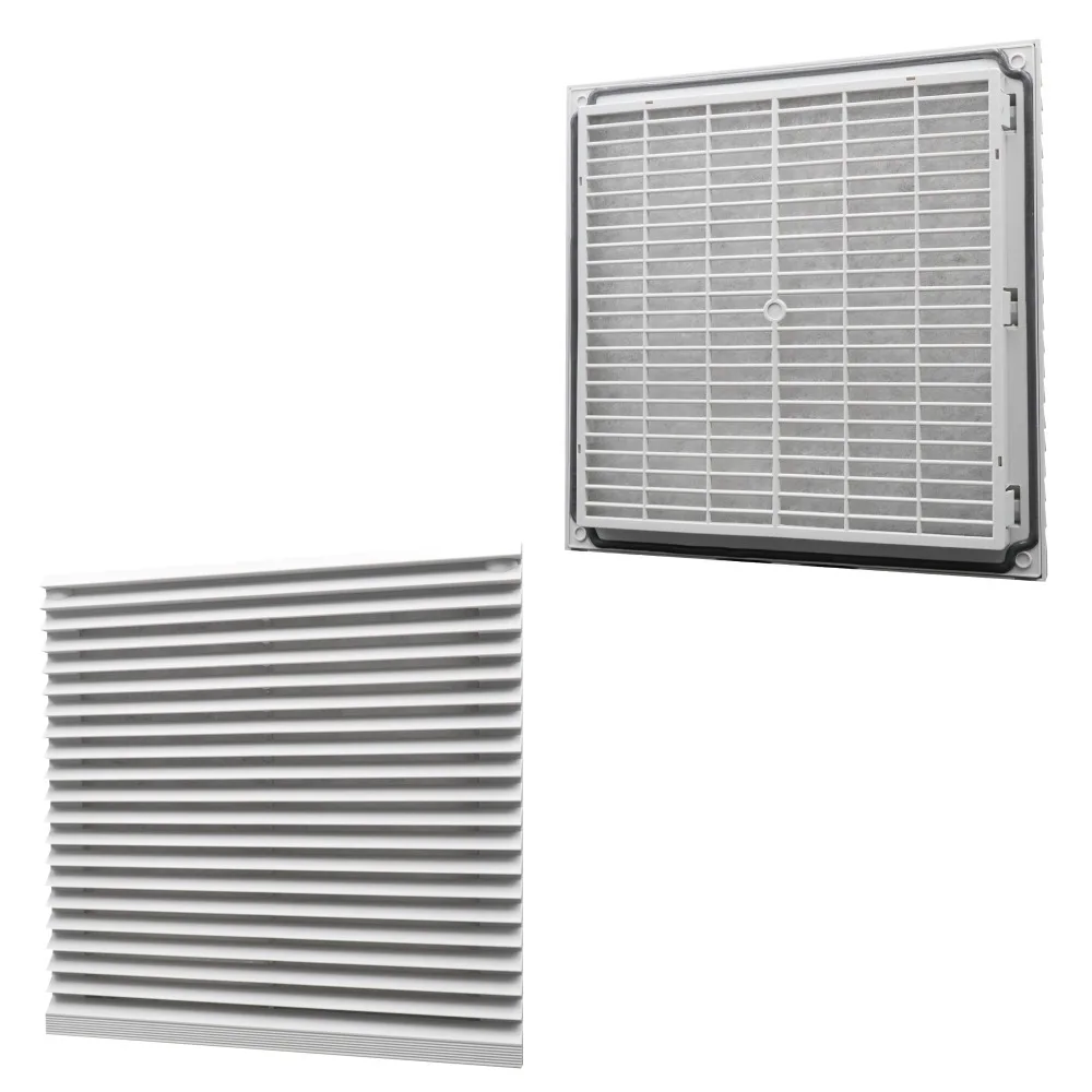 Комплект вентиляционных фильтров для шкафа 255 мм x жалюзи решетчатые