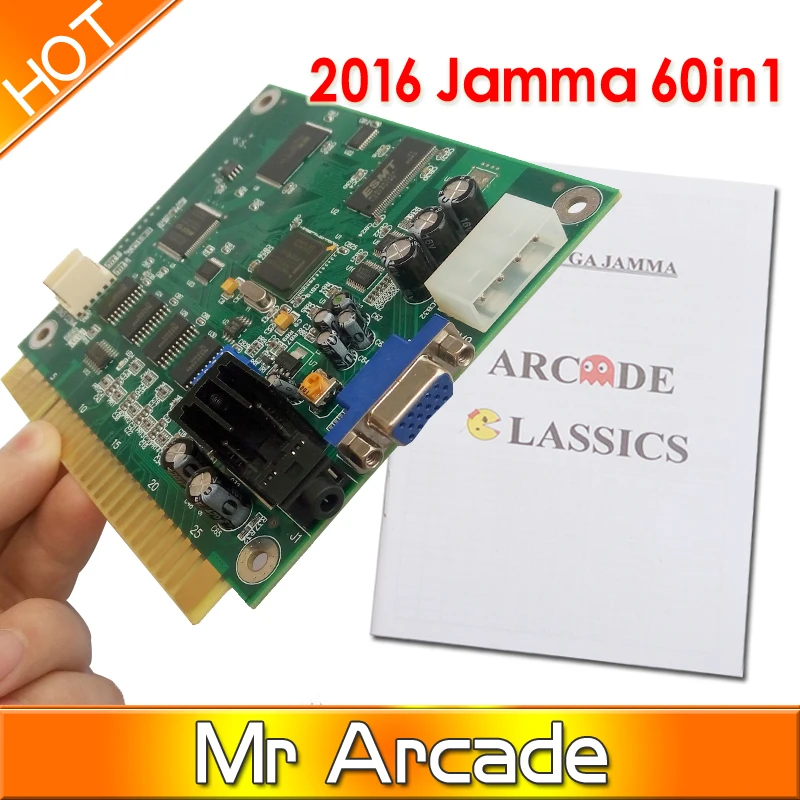 Классическая игровая печатная плата Jamma 60 в 1 для коктейльной аркадной машины или