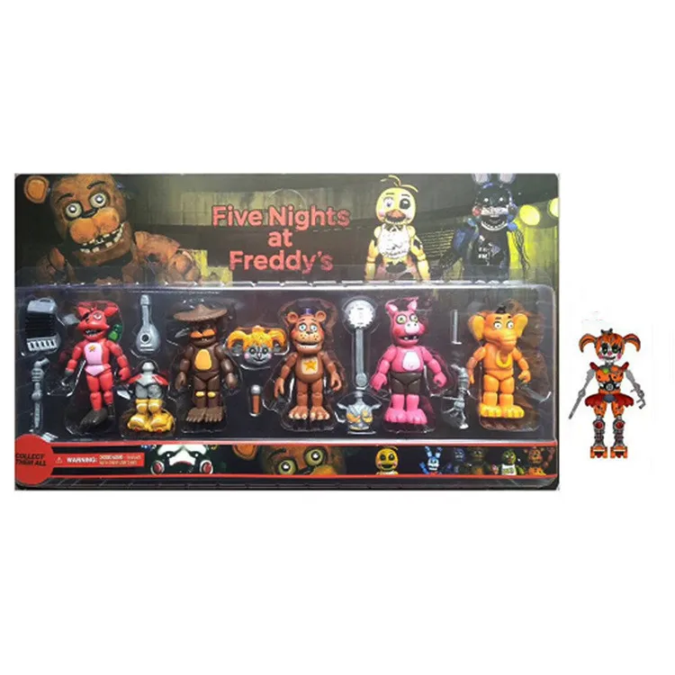 FNAF подвижные шарниры пять ночей у Фредди игрушки Фокси Чика ПВХ модели кукол