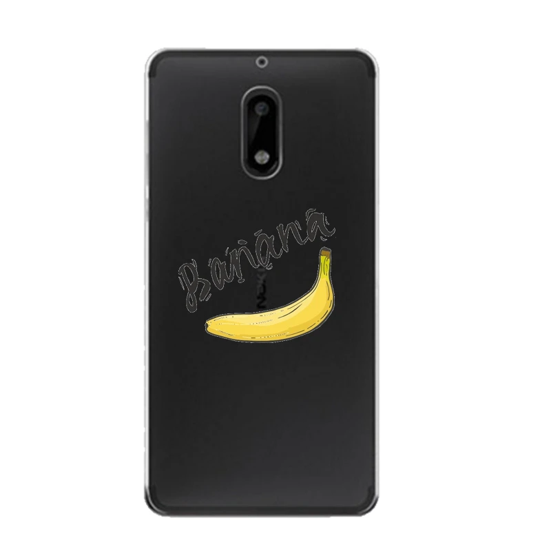 Мягкий прозрачный чехол из ТПУ С Рисунком Слона для Nokia3 5 6 8 N540 N640 N535 N830 банан Fundas