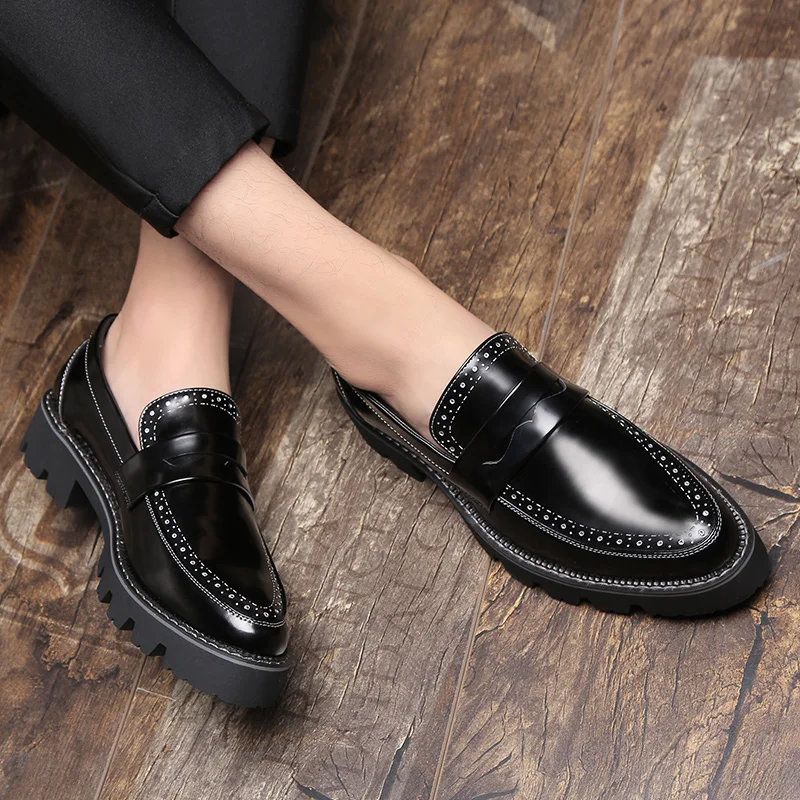 TOSJC/Новинка мужские лоферы высокое качество воздухопроницаемое платье оксфорды