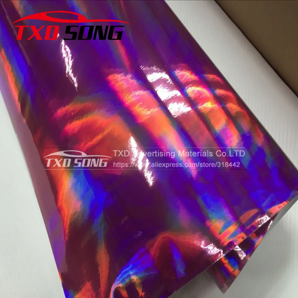 TXD горячий продукт голографическая радужная пленка фольга для Автомобиля Обертывание Винил 20*149 см/лот с бесплатной доставкой