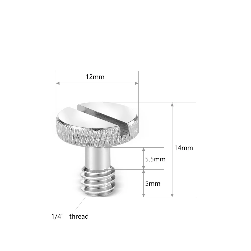 SmallRig 1/4&quot thread Screw (5 pcs) Camera Fixing Screws Threaded Shaft Length 7mm -1615 | Tripod Monopods