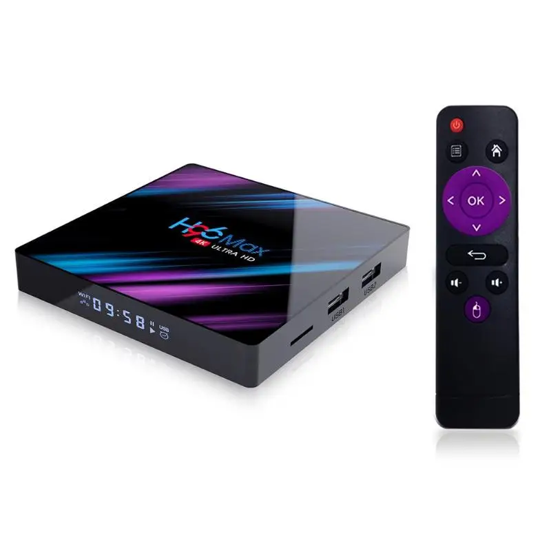 H96 Android ТВ приставка Макс 3318 ТВ приставка 2+ 16G/4+ 32G/4+ 64G Android 9,0 WiFi RK3328 Четырехъядерный 4K ТВ приставка GPU EU/US/UK/AU штекер